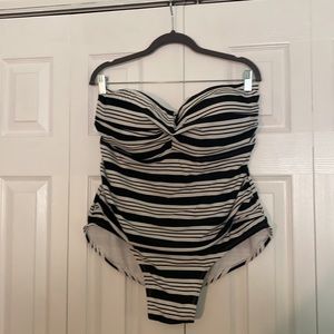 Catalina Black & White Bathing Suit